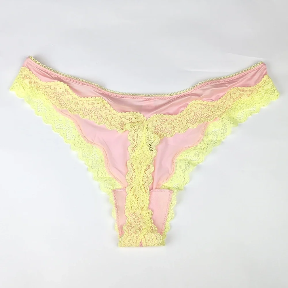 Victoria's Secret Tease High-Leg Scoop Thong Panty- NWT - Pretty Blossom - Picture 2 of 4